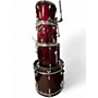 Used Pulse 4 Piece 5 Piece Red Drum Kit Red