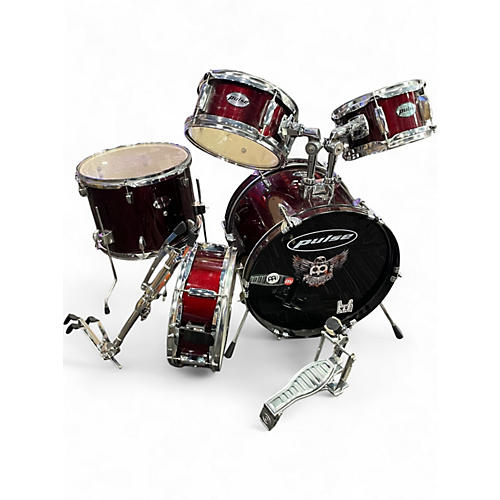 Used Pulse 5 Piece 5 piece drum kit Wine Red Drum Kit Wine Red