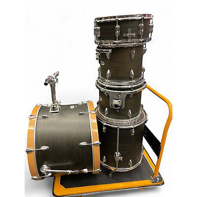Used Pulse 5 Piece 5PC Trans Black Drum Kit