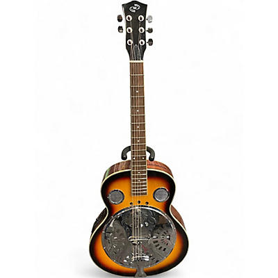 Used Pyle Electro Resophonic Sunburst Resonator Guitar