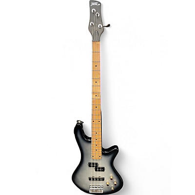 Used Pyle PRO ULTRA BASS SILVER BLACK BURST Electric Bass Guitar
