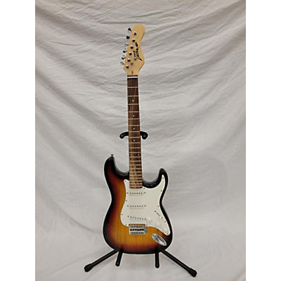 Used Pyle Pro Strat 2 Color Sunburst Solid Body Electric Guitar