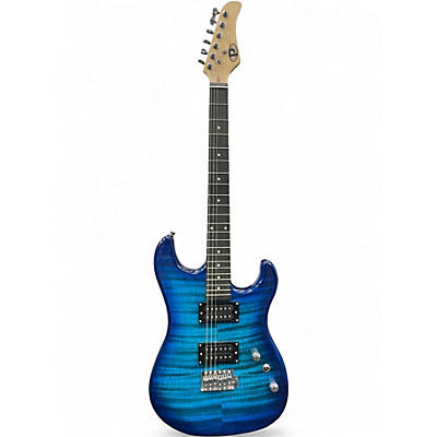 Used Pyle s style Blue Solid Body Electric Guitar