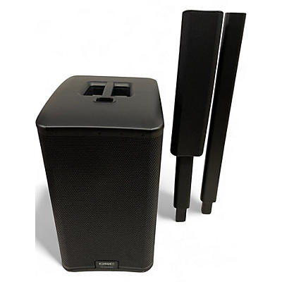 Used QSC KC12 3,000W Active 3-Way Column Loudspeaker - Black Sound Package