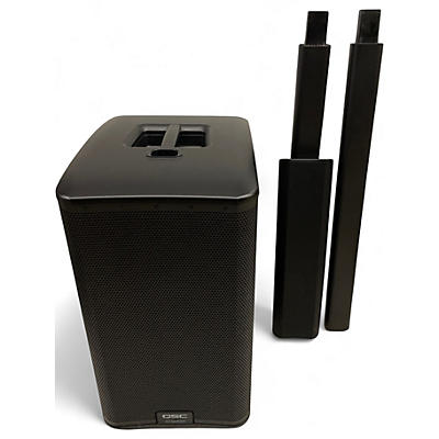 Used QSC KC12 3,000W Active 3-Way Column Loudspeaker - Black Sound Package