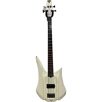 RKS Used RKS Asymmetric Bass White Satin Electric Bass Guitar