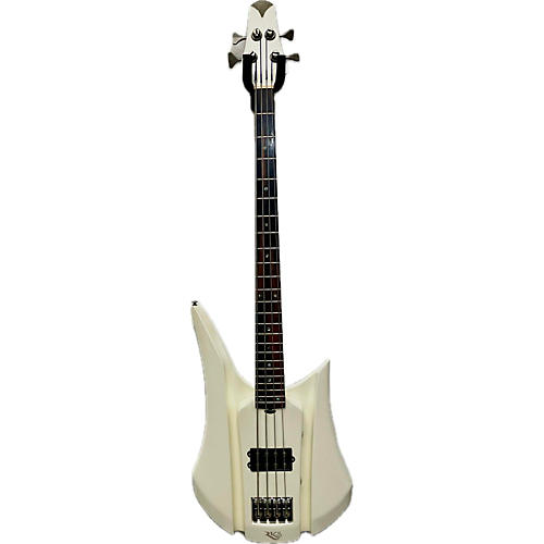 RKS Used RKS Asymmetric Bass White Satin Electric Bass Guitar White Satin