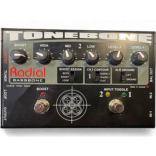 Used Radial Engineering Bassbone Bass Pre DI Bass Effect Pedal