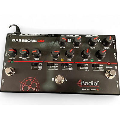 Used Radial Engineering Bassbone Bass Pre DI Bass Effect Pedal