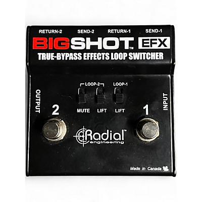 Used Radial Engineering Bigshot True Bypass FX Loop Switcher Pedal