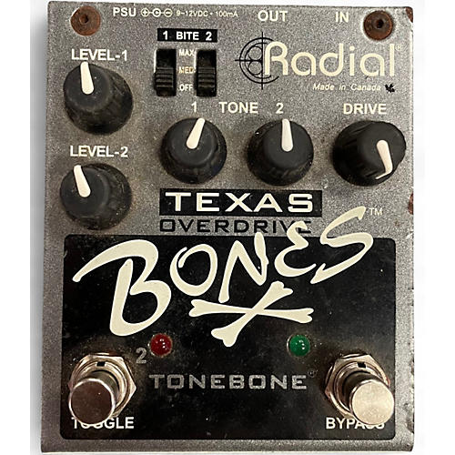 Used Radial Engineering Bones Texas Overdrive Effect Pedal