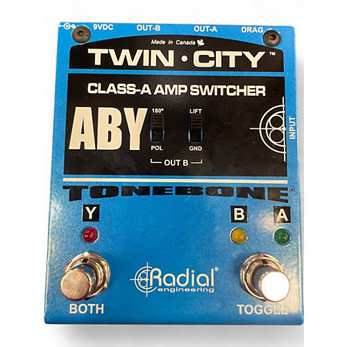 Radial Engineering Used Radial Engineering Bones Twin City ABY Bypass Pedal