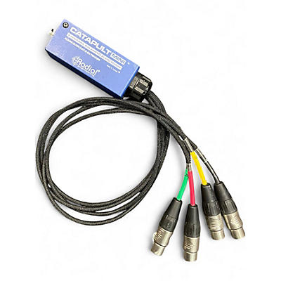 Used Radial Engineering CATAPULT MINI 4 CHANNEL BALANCED AUDIO SNAKE OVER CAT 5 Signal Processor
