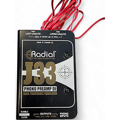 Used Radial Engineering J33 PHONO PREAMP Direct Box