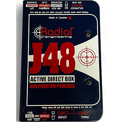 Used Radial Engineering J48 Phantom Powered Active DI Direct Box