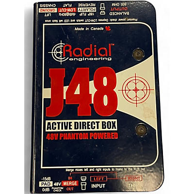 Used Radial Engineering J48 Phantom Powered Active Direct Box