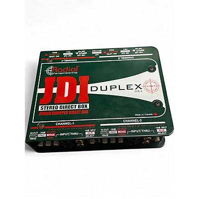 Used Radial Engineering JDI Duplex MK4 Jensen Equipped Stereo Direct Box Direct Box