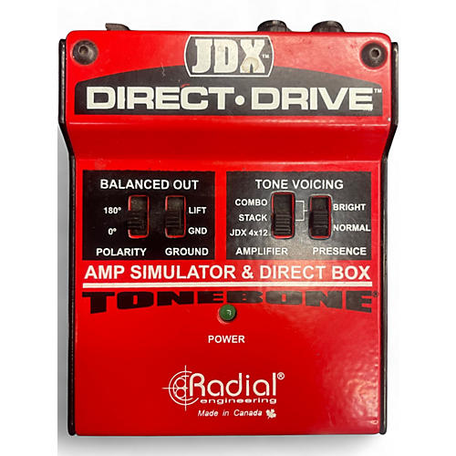Used Radial Engineering  JDX Direct-Drive Amp Simulator and DI Box Effect Processor