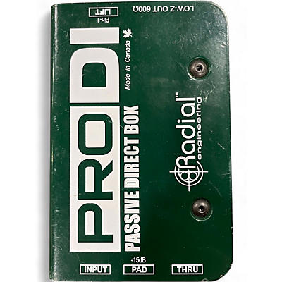 Used Radial Engineering ProDI Passive Direct Box Direct Box