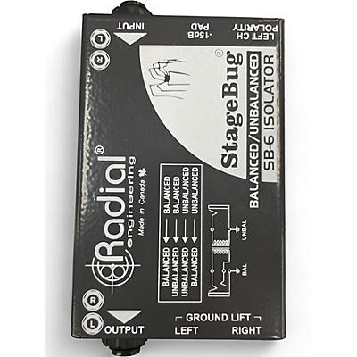 Used Radial Engineering STAGEBUG SB-6 Direct Box