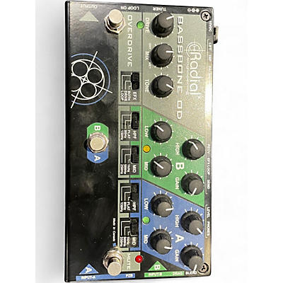 Used Radial Engineering TONEBONE BASSBONE OD Bass Effect Pedal