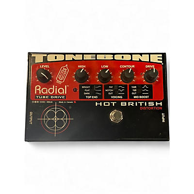 Used Radial Engineering Tonebone Hot British Tube Drive Distortion Effect Pedal