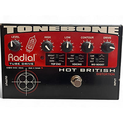 Used Radial Engineering Tonebone Hot British Tube Drive Effect Pedal