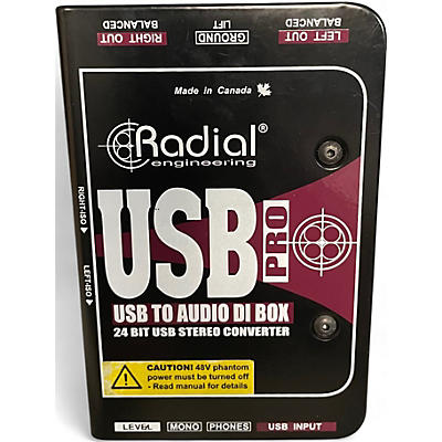 Radial Engineering Used Radial Engineering USB Pro - USB to Audio DI Box Direct Box