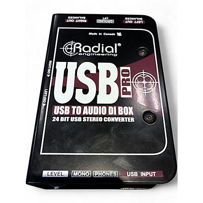 Used Radial Engineering USB TO AUDIO DI  Direct Box