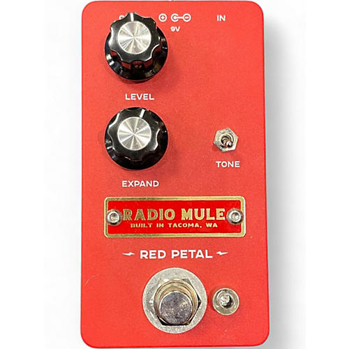 Used Radio Mule Red Petal Effect Pedal