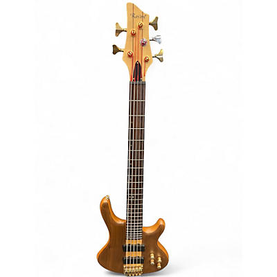 Used Raven 5 STRING Natural Electric Bass Guitar