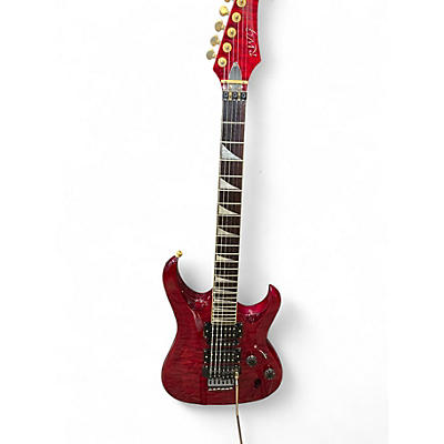 Used Raven S-STYLE Trans Red Solid Body Electric Guitar