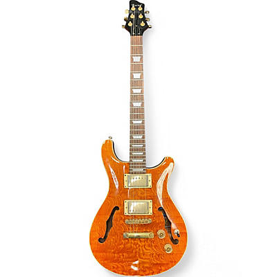 Used Raven Semi-Hollow Trans Orange Hollow Body Electric Guitar