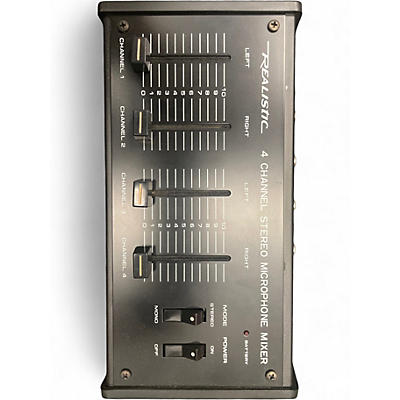 Used Realistic 4CHANNEL STEREO MIKE MIXER Unpowered Mixer