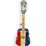 Used Recording King Dirty Thirties ROS-7 Red White and Blue Acoustic Guitar Red White and Blue