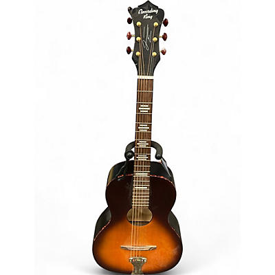 Used Recording King Justin Townes Earle Signature 2 Tone Sunburst Acoustic Guitar