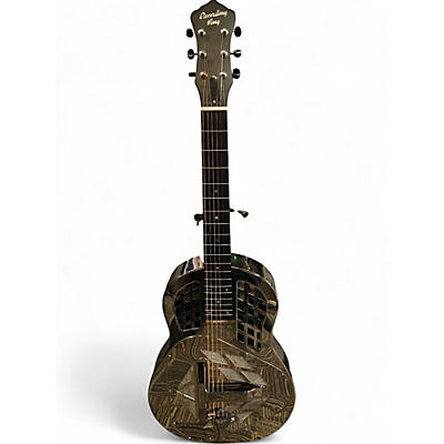 Used Recording King RM-991 nickel tricone resonator Silver Acoustic Guitar