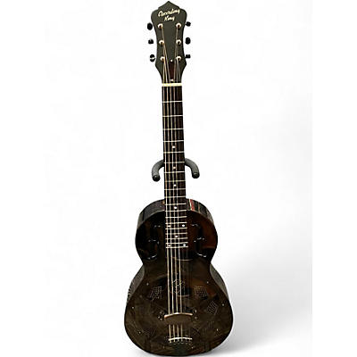 Used Recording King RM-993 Metal Body Parlor Nickel-plated Resonator Guitar
