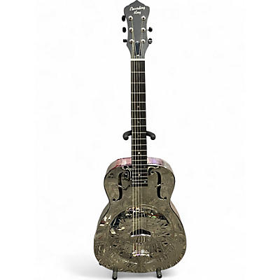 Used Recording King RM-997-H Chrome Silver Resonator Guitar