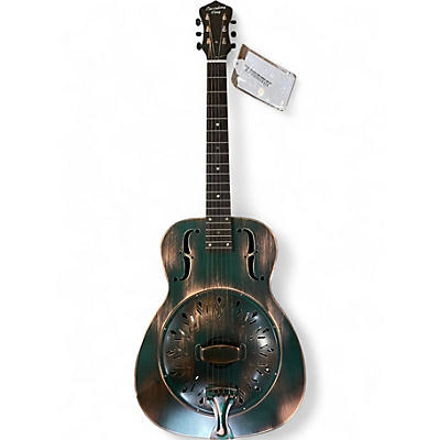 Used Recording King RM-997 Swamp Green Resonator Guitar