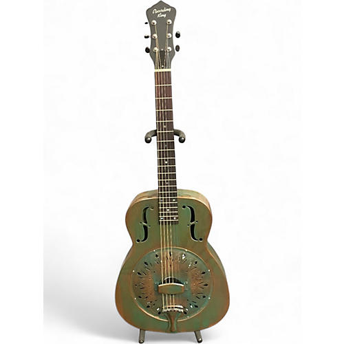Used Recording King RM-997-VG Swamp Dog Vintage Green Resonator Guitar Vintage Green