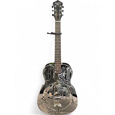 Used Recording King RM-998-R Chrome Silver Resonator Guitar