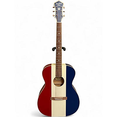 Used Recording King ROA9RWB Red White and Blue Acoustic Guitar