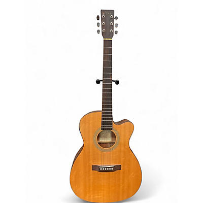 Used Recording King ROM-06-CFE4 Natural Acoustic Electric Guitar
