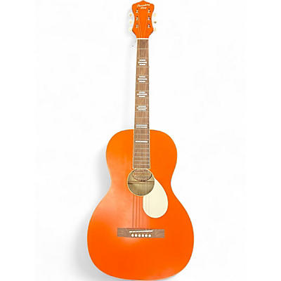 Used Recording King RPS-7-MOR Dirty Thirties Monarch Orange Acoustic Guitar