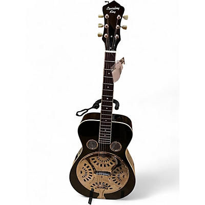 Used Recording King RR-36 Black Resonator Guitar