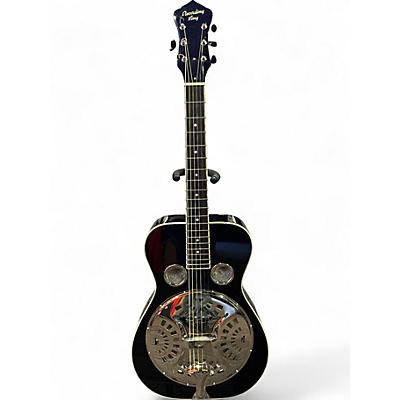 Used Recording King RR-36 Maxwell Series Resonator Black Acoustic Guitar