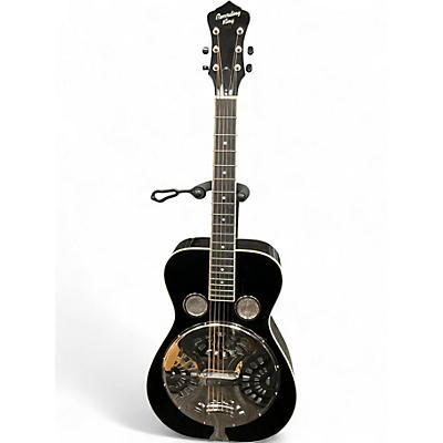 Used Recording King RR36 Maxwell Series Gloss Black Resonator Guitar