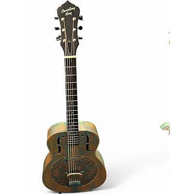 Used Recording King Rm 997 vg Vintage green Resonator Guitar