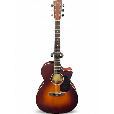 Used Recording King Road King PRO Grand Auditorium Trans Brown Acoustic Electric Guitar